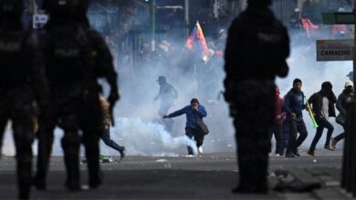 Persiste la tensión en Bolivia tras más de dos horas de enfrentamientos