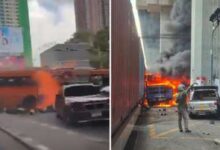 Ocho muertos tras chocar un tren y un autobús en Tailandia