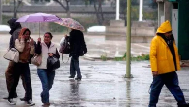 Inameh prevé lluvias y descargas eléctricas en varias regiones este martes