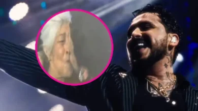 Christian Nodal besa accidentalmente a una fanática de la tercera edad durante un concierto