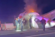 Texas: Jet privado se estrella en una autopista y deja un fallecido y cinco heridos