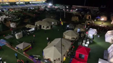 Delcy Rodríguez supervisa campamento de rescate internacional en La Guaira