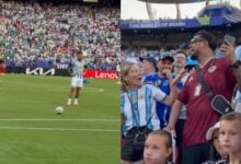 Venezolano se volvió viral tras recibir un pelotazo de Messi en el Argentina-Argelia