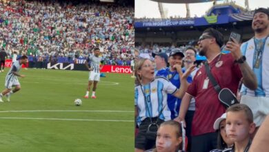 Venezolano se volvió viral tras recibir un pelotazo de Messi en el Argentina-Argelia