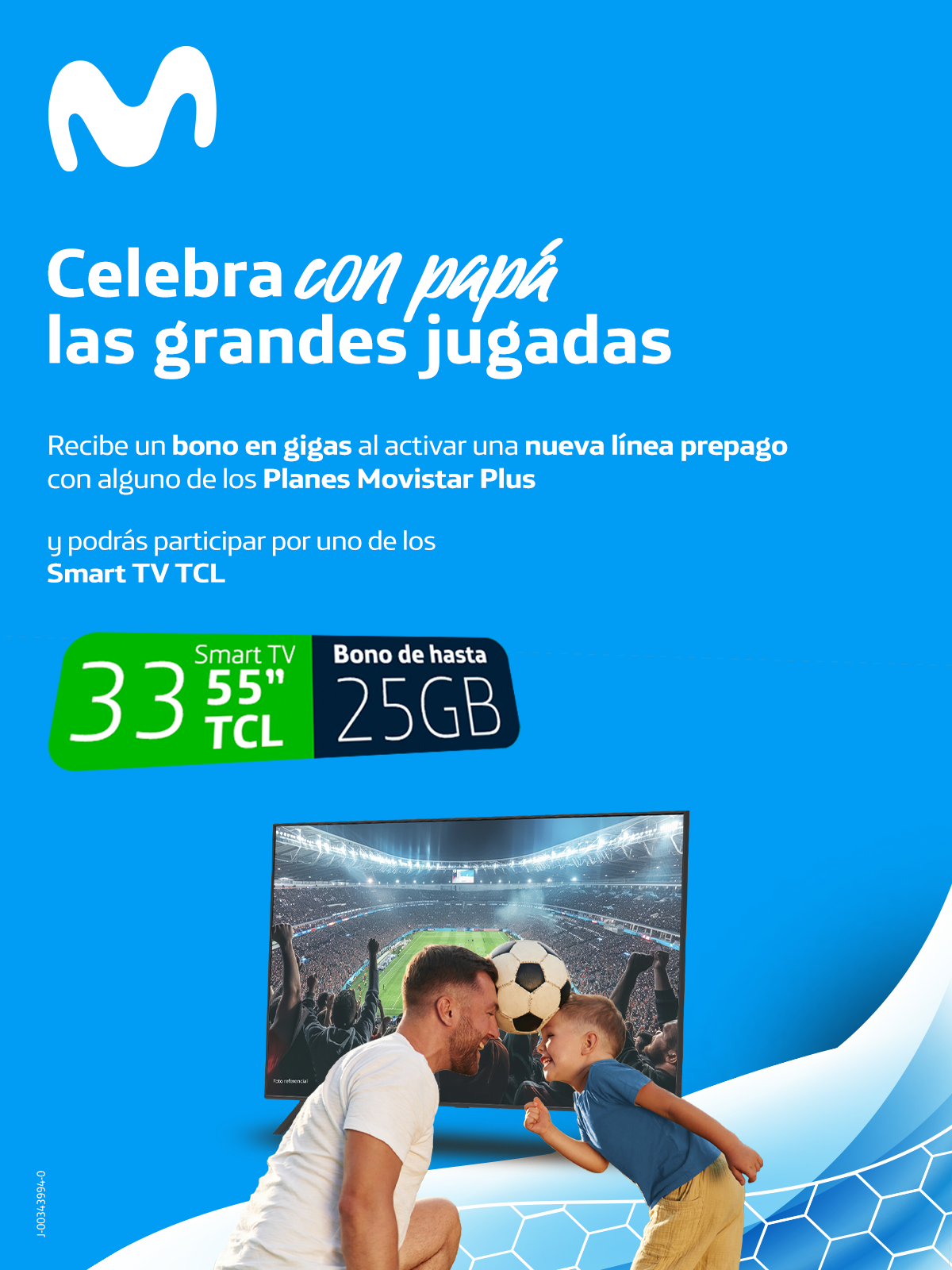 Celebra con papá las grandes jugadas