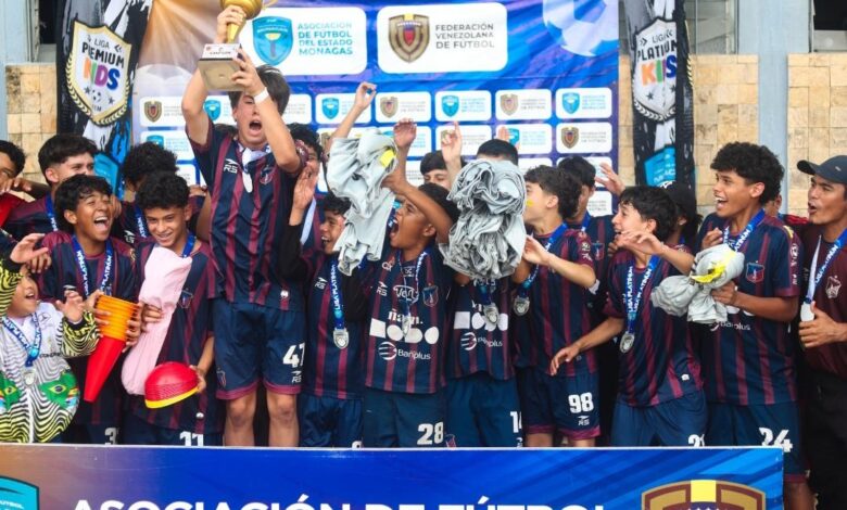 Monagas SC Sub-15 campeón invicto de la Liga Platinum 2026