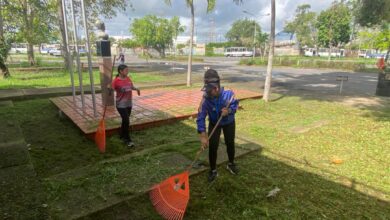 Estudiantes de la UPEL ejecutan jornada de limpieza en la sede sur ante el notable abandono