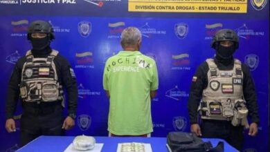 Detienen a sexagenario con más de 300 gramos de presuntas sustancias estupefacientes en Boconó