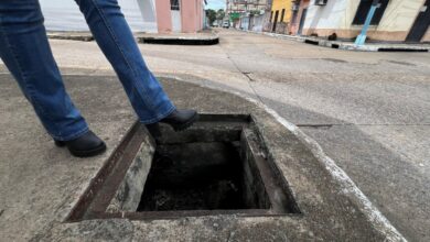 Denuncia desagüe sin tapa peligroso en la calle Sucre con Infante de Maturín