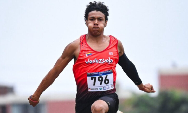 ¡Récord y oro para Venezuela!: Brendan Pérez se corona campeón iberoamericano sub-20 en triple salto