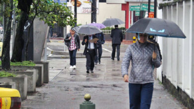 Lluvias y actividad eléctrica en varias regiones este lunes