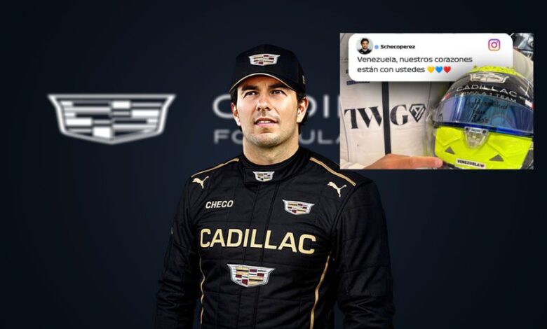 Piloto de Fórmula 1 Sergio "Checo" Pérez envió un mensaje de apoyo a Venezuela