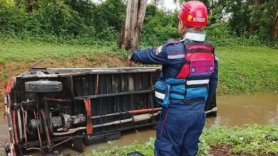 Accidente en Cojedes: buseta cayó a canal de riego y dejó siete heridos