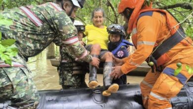 Lluvias en Colombia dejan 16.769 familias damnificadas y dos desaparecidos