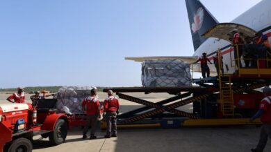 Cruz Roja recibe 42 toneladas de ayuda desde España