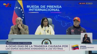 Delcy Rodríguez reporta 189 edificios caídos y fallecimiento de funcionarios en La Guaira