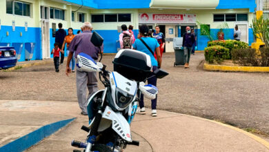 Bebé de 7 meses y dos adultos lesionados en accidente de moto en Anzoátegui