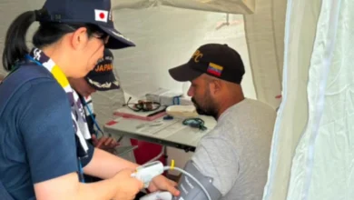 Japón instala hospital de campaña en La Guaira