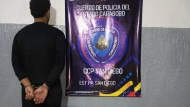 Policarabobo detuvo a un hombre por agredir y amenazar de muerte a su pareja