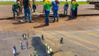 Reparan daños causados por el impacto de un rayo en el aeropuerto de Puerto Ordaz