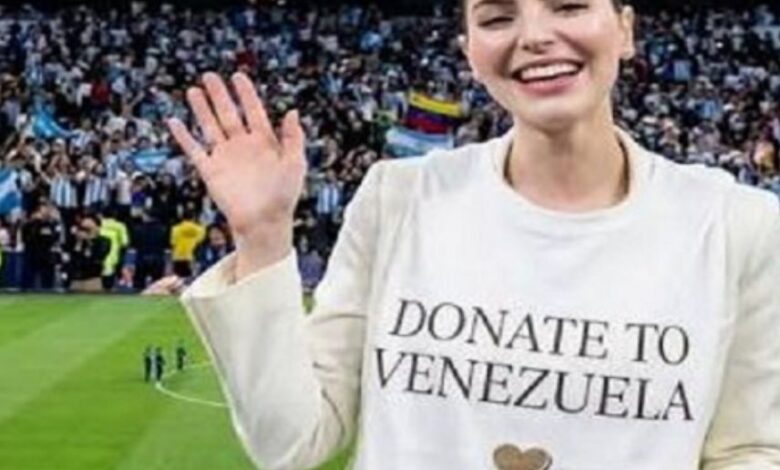 Stephany Abasali recauda fondos para Venezuela en la final del Mundial