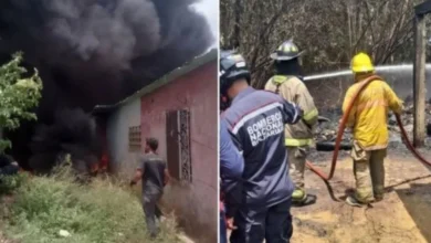 Vecinos rescatan a dos niños durante un fuerte incendio en Cabimas