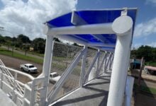 Culminan la rehabilitación de la pasarela de la Av. Cruz Peraza