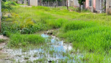 Mal estado de las calles inundación viviendas en el sector Santa Inés I