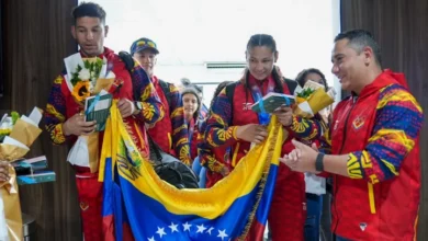 Regresa la primera delegación venezolana tras competir en los Juegos CAC