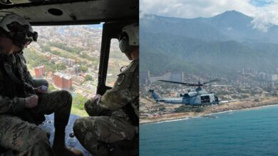 Comandante del Comando Sur sobrevuela La Guaira para evaluar daños