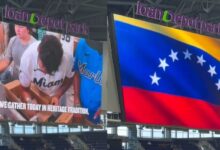Los Marlins de Miami rinden homenaje a las víctimas de los terremotos en Venezuela
