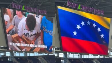 Los Marlins de Miami rinden homenaje a las víctimas de los terremotos en Venezuela