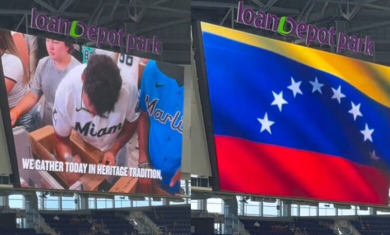 Los Marlins de Miami rinden homenaje a las víctimas de los terremotos en Venezuela