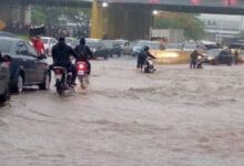 Fuerte tormenta tras el paso de la Onda Tropical N.º 30 causa anegaciones y caída de árboles en Valencia