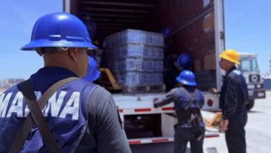 México envía dos buques con 2.003 metros cúbicos de ayuda a Venezuela