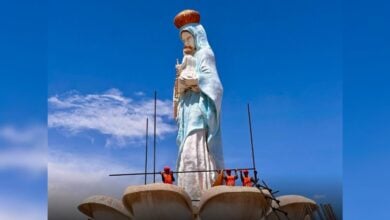 Rehabilitan el Monumento a la Virgen de Chiquinquirá en Maracaibo