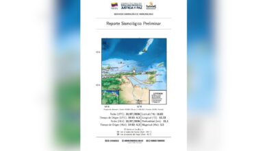 Funvisis reporta sismo de magnitud 3.5 al norte del estado La Guaira este jueves