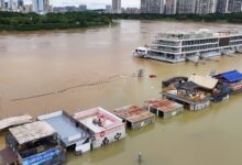 China: 11 muertos en Hubei, 4 en Guangxi y 5 en Gansu por tormentas, tifón y deslizamiento