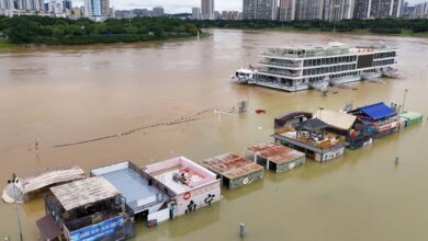 China: 11 muertos en Hubei, 4 en Guangxi y 5 en Gansu por tormentas, tifón y deslizamiento