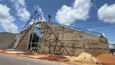 Inspeccionan avances de la nueva iglesia Virgen del Valle en Maturín