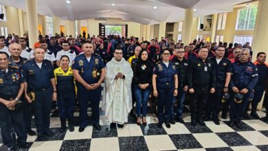 Rinden homenaje a los bomberos en su día con misa y reconocimientos en Maturín