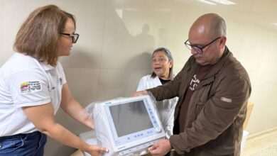 Llegan dos nuevos ventiladores mecánicos a la UCI adulto del hospital Núñez Tovar