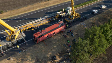 Un trágico accidente de autobús deja 12 muertos y 10 heridos graves en Hungría