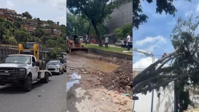 Intensifican las labores de limpieza en Caracas tras los severos daños por las lluvias