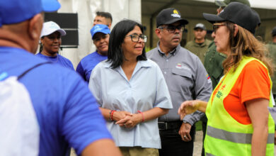 Delcy Rodríguez supervisa Plan Venezuela Renace en Morón tras sismos
