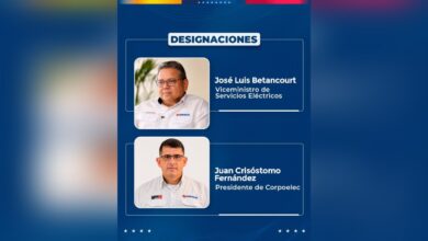 Gobierno nacional renueva el mando operativo en Servicios Eléctricos y Corpoelec