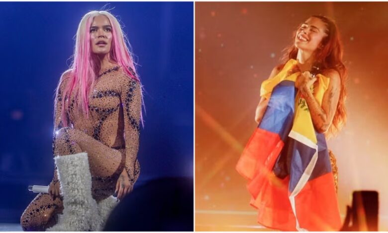 Karol G y Greeicy se unen con un emotivo show y mensaje de hermandad