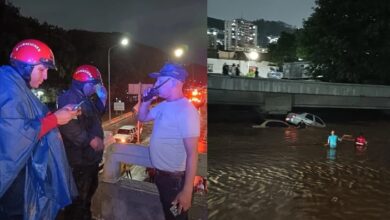 Buscan a cuatro desaparecidos tras ser arrastrados por las intensas lluvias