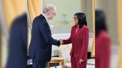 Presidenta (E) Delcy Rodríguez recibe al nuevo coordinador residente interino de la ONU en Miraflores