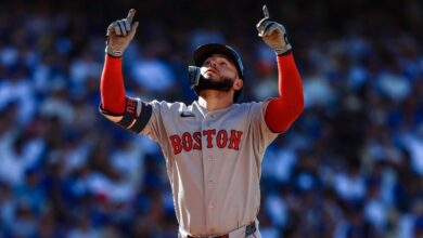 Venezolano Wilyer Abreu lidera la victoria de los Medias Rojas con su jonrón 17 ante los Dodgers